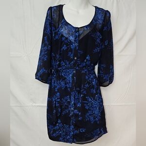 Express Dress Blue on Blue